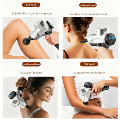 Ultra-Portable Massage Gun - Quiet & Powerful Vibration Massager