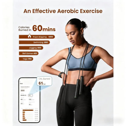 Smart Jump Rope with Automatic Reps & Calorie Counter