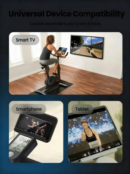 Home AI Exercise Bike for Live & Immersive Cycling Classes